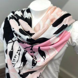 Leafy Jungle print summer scarves Pool Party Cover Up | Hawaiian Tropical Shawls